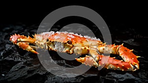 Golden red King Crab seafood Delicious meal food photography