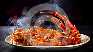 Golden red King Crab seafood Delicious meal food photography