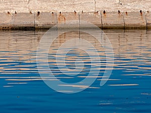 Golden reflection at Jaffa port