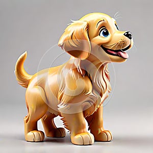 Golden retriever puppy dog happy comedy companion