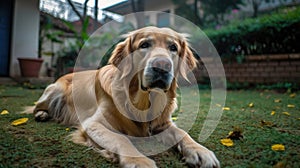 Golden Retriever Puppy Playing, smile face