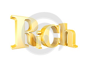 Golden rich symbol