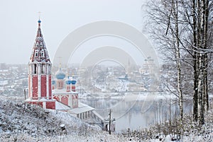 The Golden ring of Russia. Yaroslavl oblast. Tutaev. Kazan Church of the Transfiguration