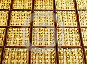 Golden rings in Grand Bazaar - Istanbul, Turkey