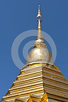 Golden roof of a temple in Thailand