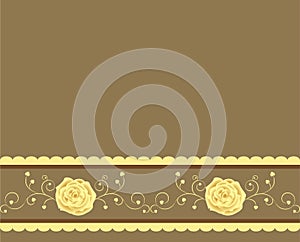 Golden rose background