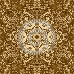 Golden rose background and floral gold design,  blank
