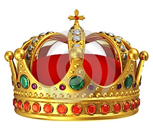 Golden royal crown