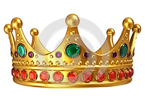 Golden royal crown