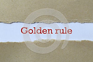 Golden rule