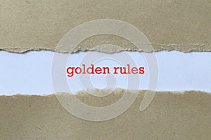 Golden rules