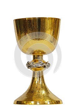 Golden sacred chalice