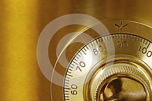 Golden Safe Lock
