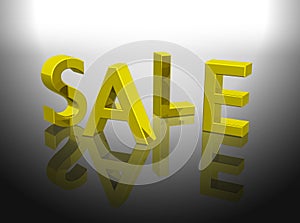 Golden sale word shiny letters