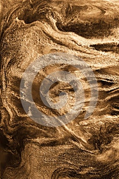 Golden sand abstract resin art swirl luxury background. Liquid