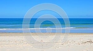 Golden sand beach, taken at Tennyson, South Australia.