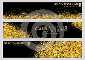 Golden Sand on Black Banner Collection