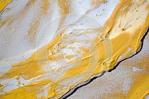 Golden sand dune on the beach