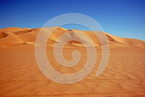 Golden sand dunes, Ubari Sand Sea, Libya