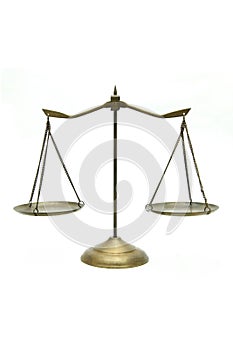 Golden scales of justice photo