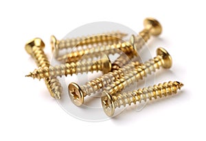 Golden screws photo