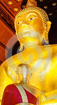 Golden Seated Buddha Image