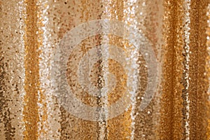 Golden Sequin Texture Background Glitter Pattern