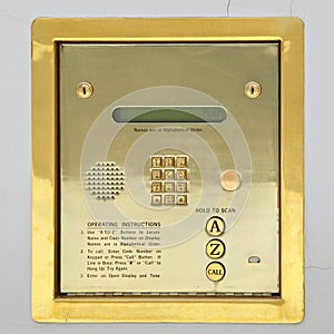 Golden sequrity keypad