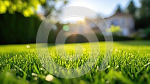 Golden Shadows Dancing on Grass and Garden.