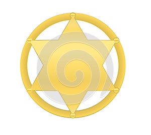 Golden sheriff star
