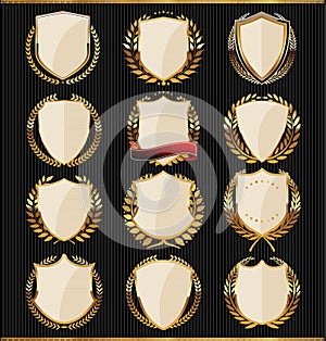 Golden Shields, labels and laurels