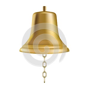 Golden ship's bell