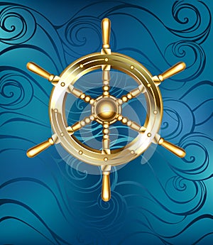 Golden Ship Wheel