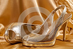 Golden shoes