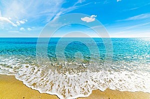 Golden shore in Perdepera beach