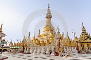 Golden Shwesandaw Pagoda in Pyay, Bago Region, Myanmar