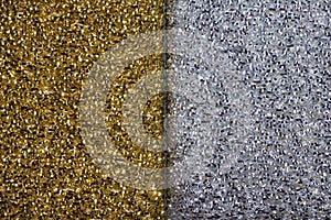 Golden and silver background texture