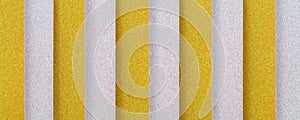 Golden and silver striped background with plastic effect