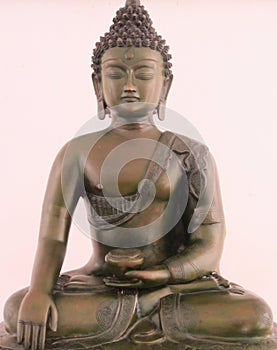 Golden Closed Eye Sitting Buddha