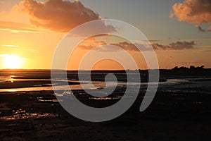 Golden Skies At Ravenglass, Cumbria