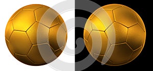 Golden soccer ball