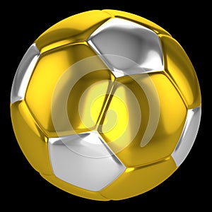 Golden soccer ball