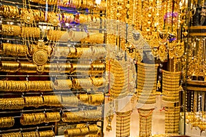 Golden souk in Dubai