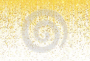 Golden Sparkle Background Luxury Gold Glitter Dust for Festive Holiday Shine