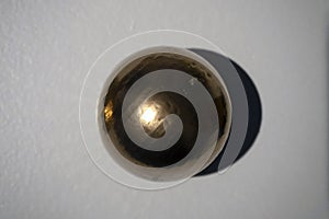 Golden sphere gold nugget detail