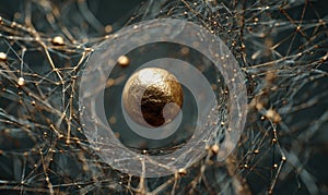 Abstract Golden Sphere and Network