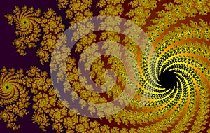 Golden Spiral Abstract Background