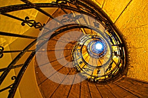 Golden spiral stairs