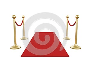 Golden Stanchion and Red Carpet photo