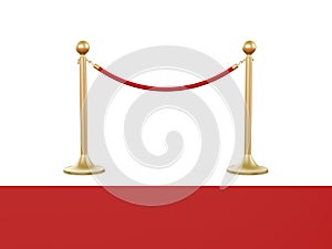 Golden Stanchion and Red Carpet photo